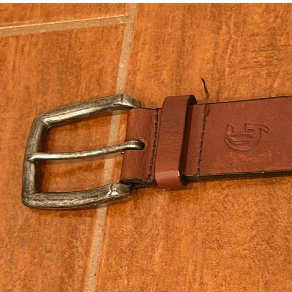 Guess Brown Genuine Leather Men’s Belt Sz 38